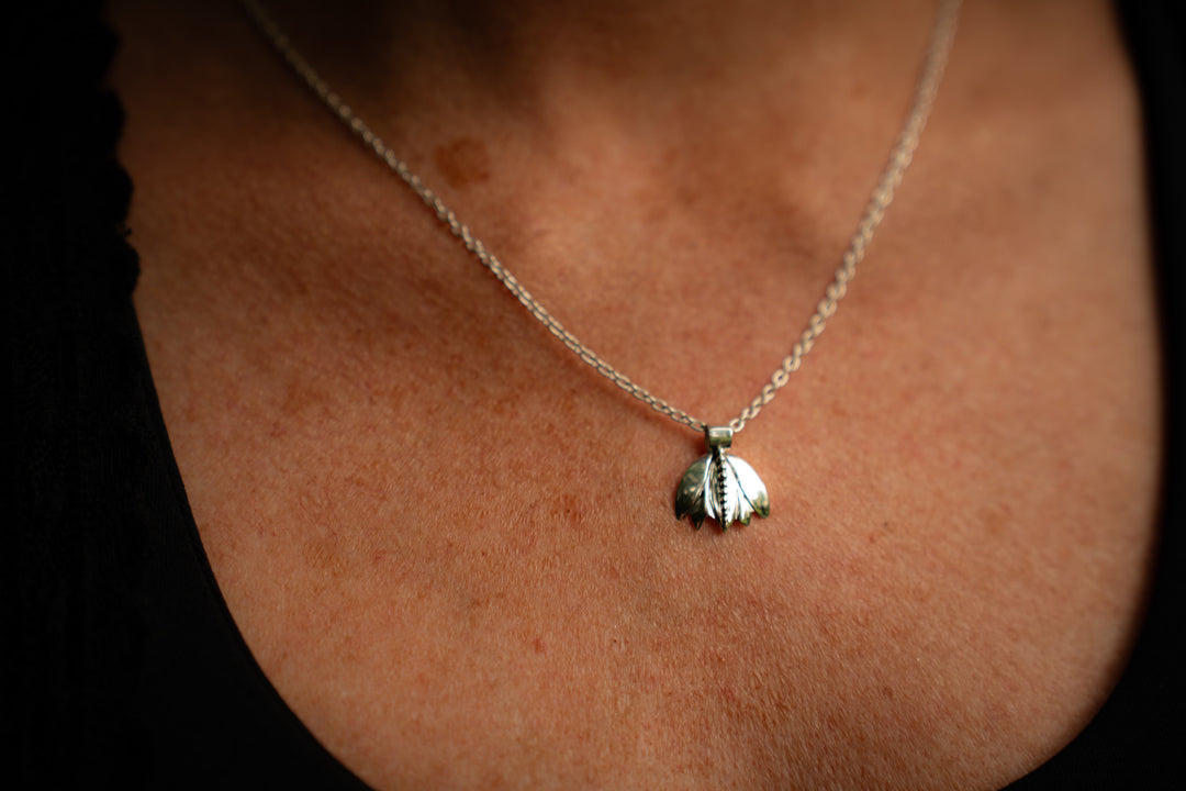 Morningbloom | Sterling Silver Lotus Pendant | Mewali Meadows