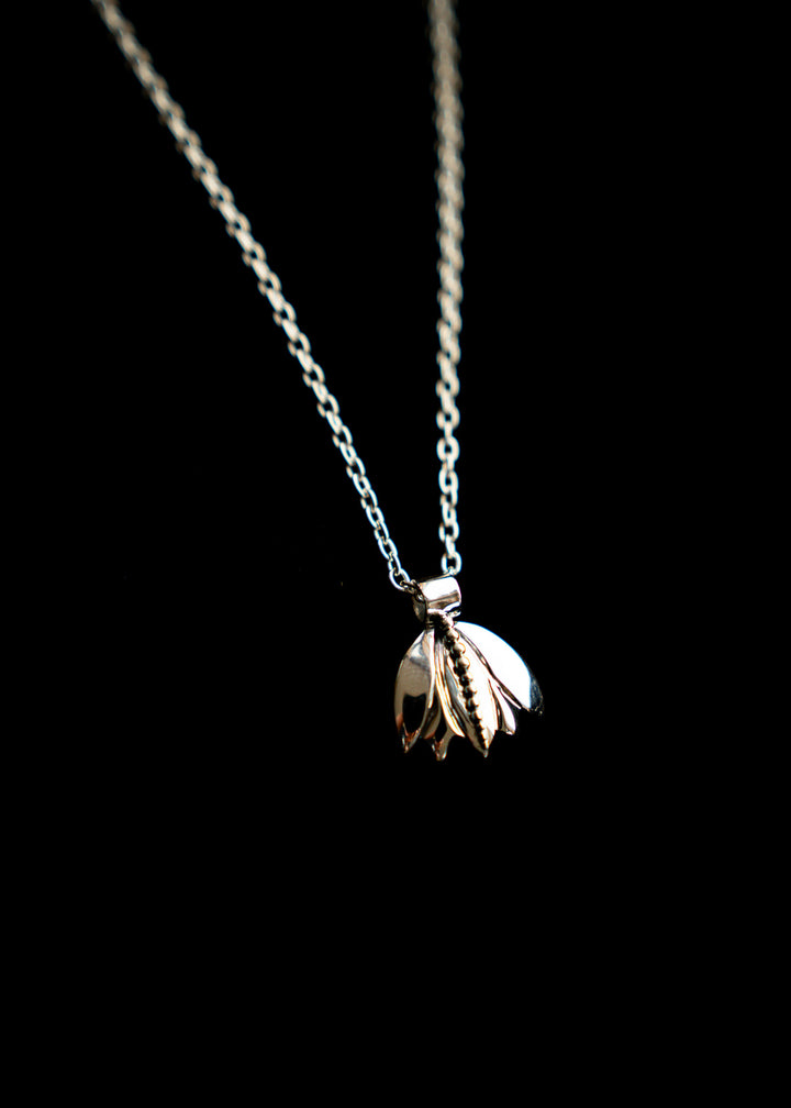 Morningbloom | Sterling Silver Lotus Pendant | Mewali Meadows