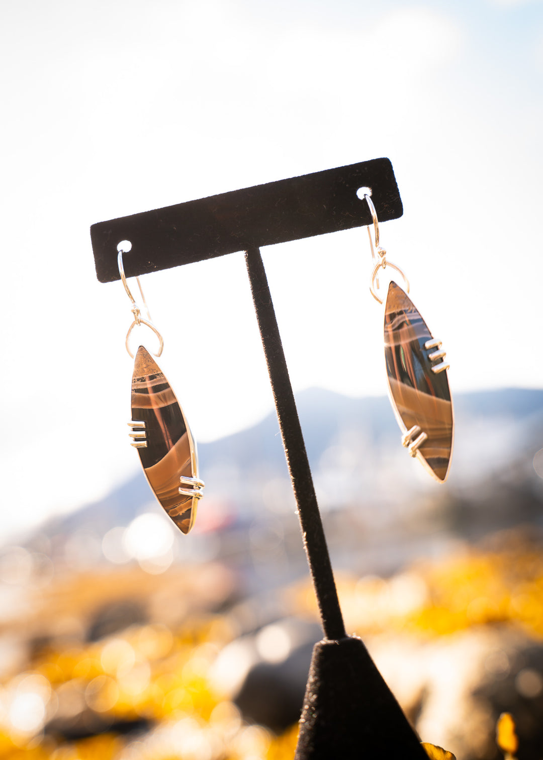 Fryite Jasper Marquise Earrings