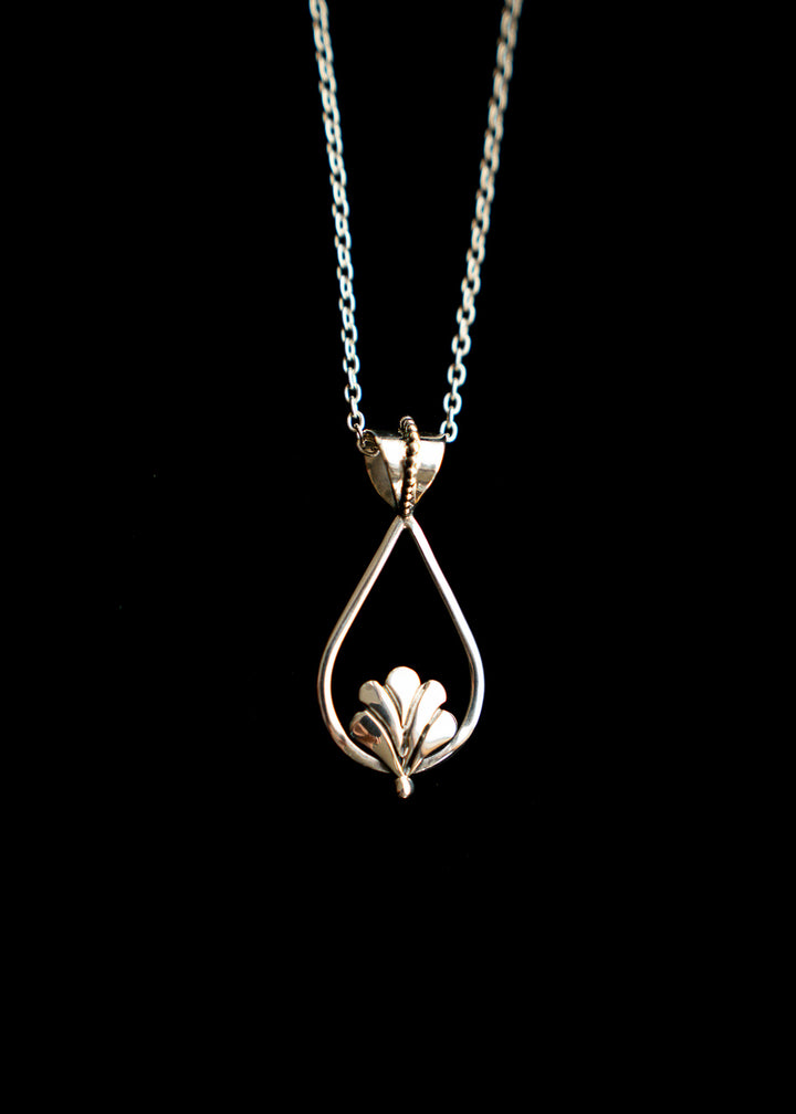 Padma | Sterling Silver Lotus Pendant | Mewali Meadows
