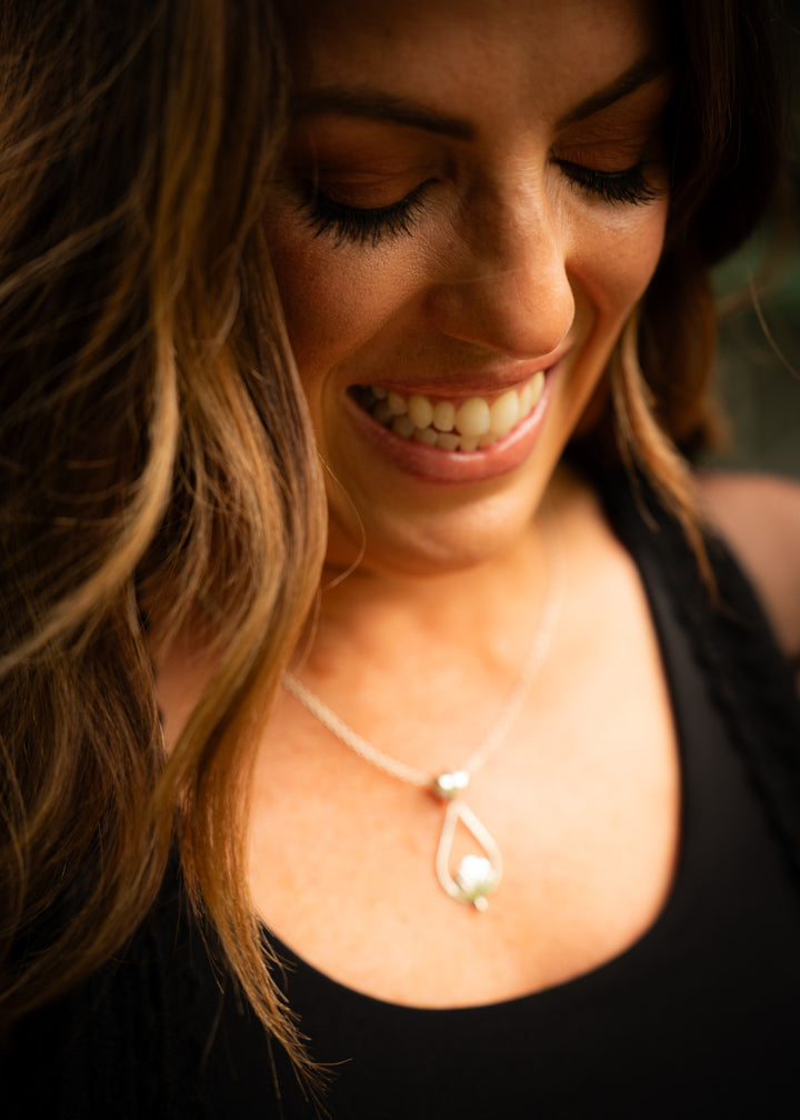 Padma | Sterling Silver Lotus Pendant | Mewali Meadows