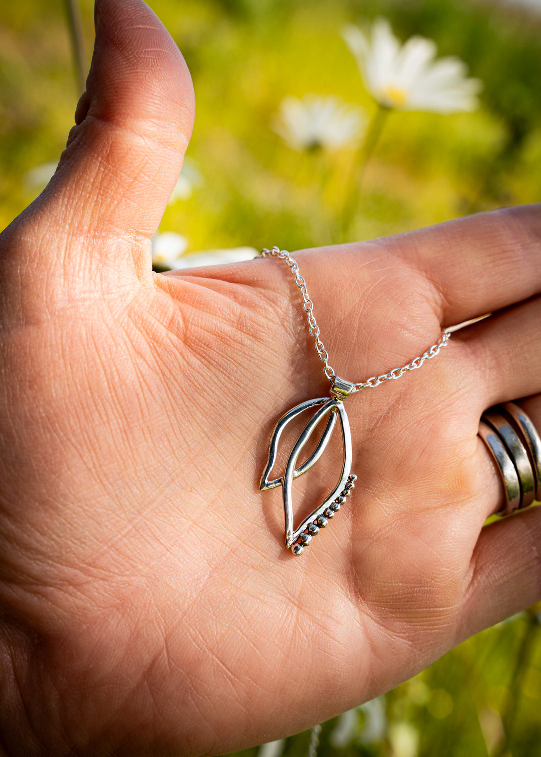Pixie | Sterling Silver Fairy Wing Pendant | Mewali Meadows
