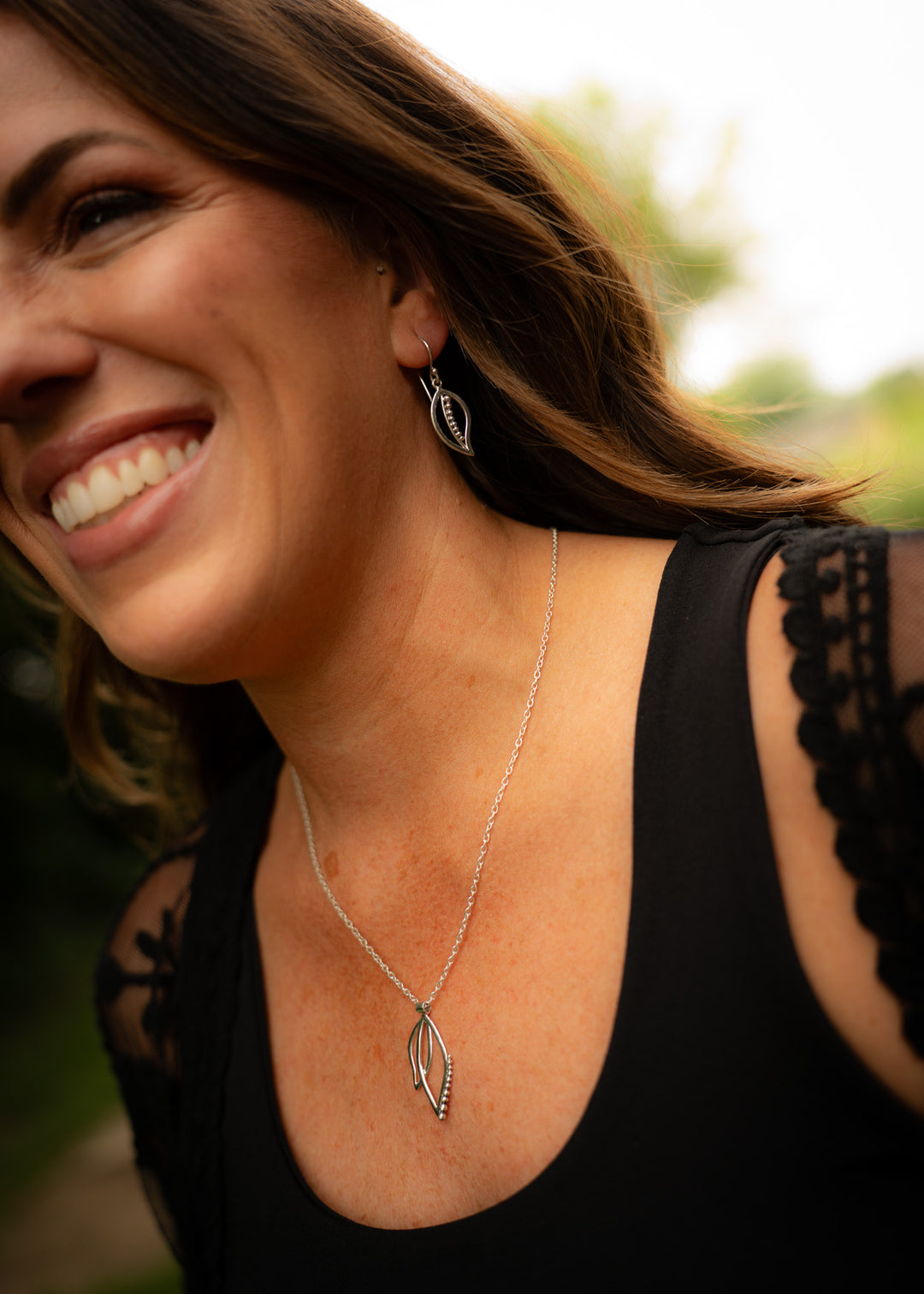 Pixie | Sterling Silver Fairy Wing Pendant | Mewali Meadows