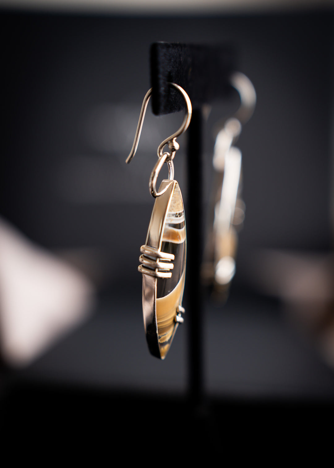 Fryite Jasper Marquise Earrings