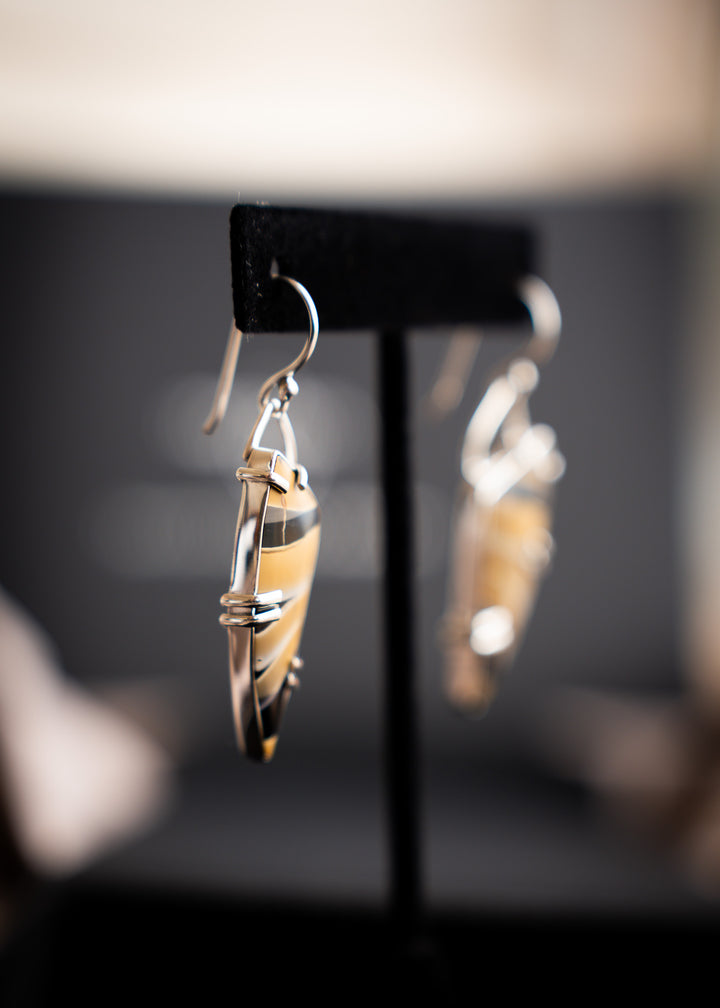 Fryite Jasper Kite Earrings