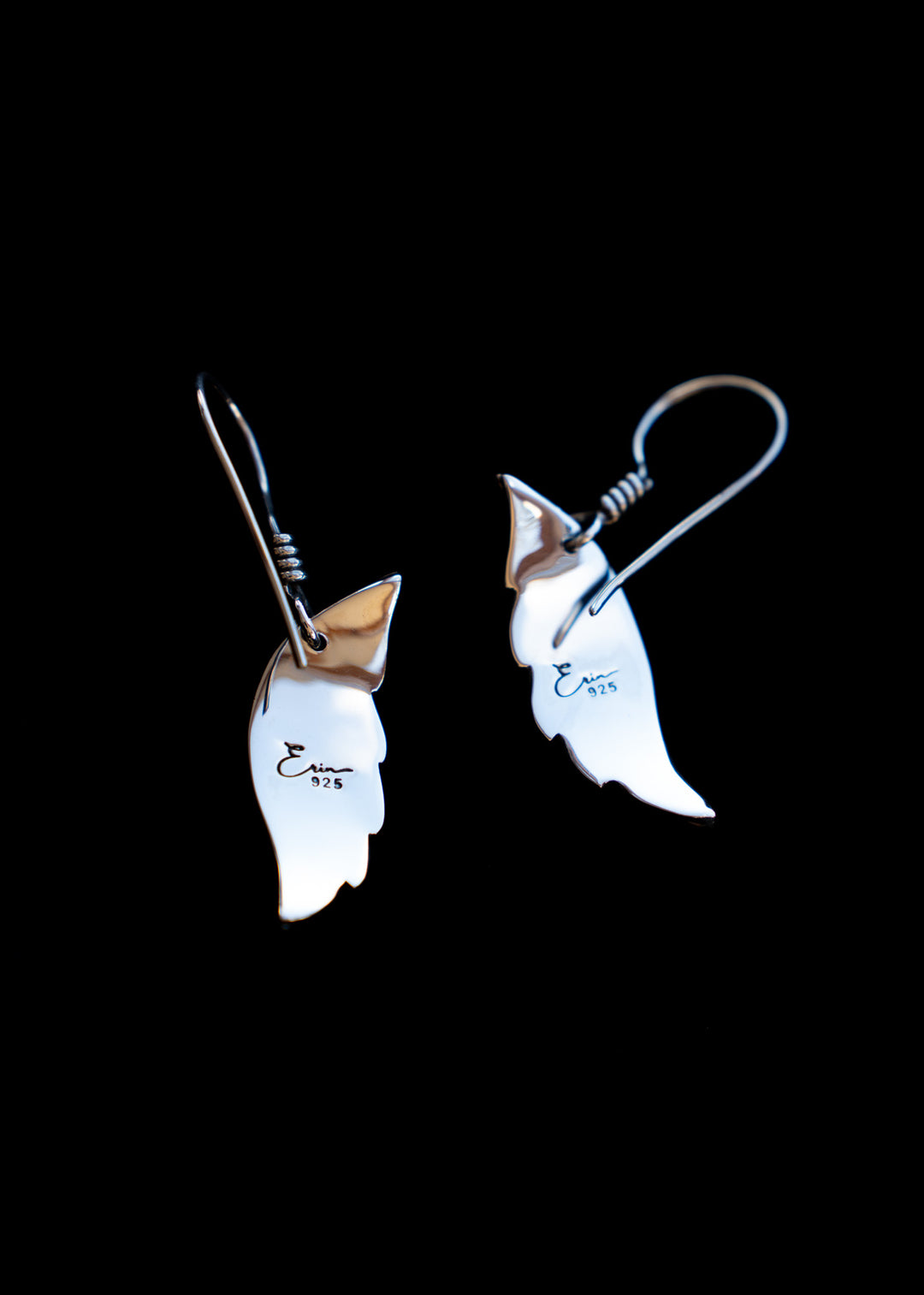 Rain Kissed Berry Leaf Earrings