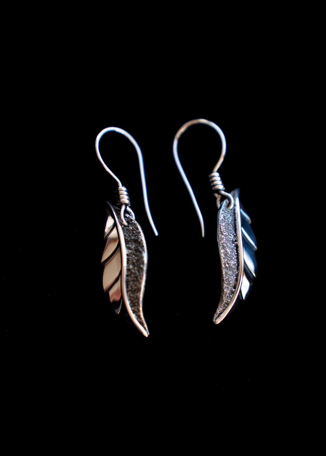 Rain Kissed Berry Leaf Earrings