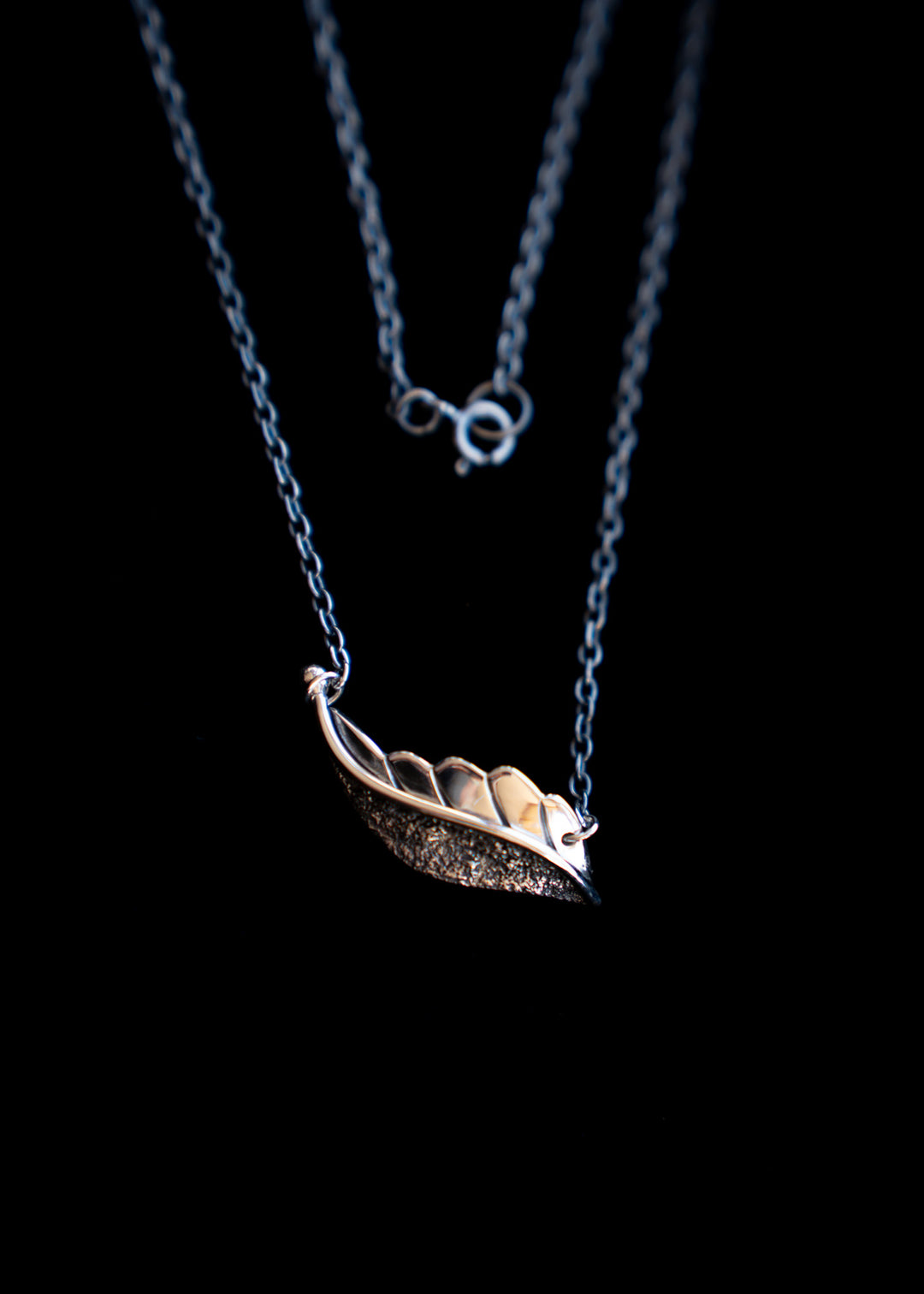 Rainkissed Berry Leaf Necklace