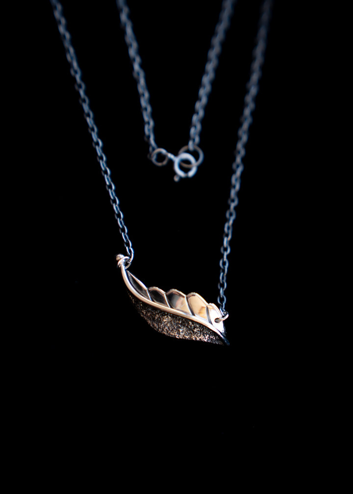 Rainkissed Berry Leaf Necklace