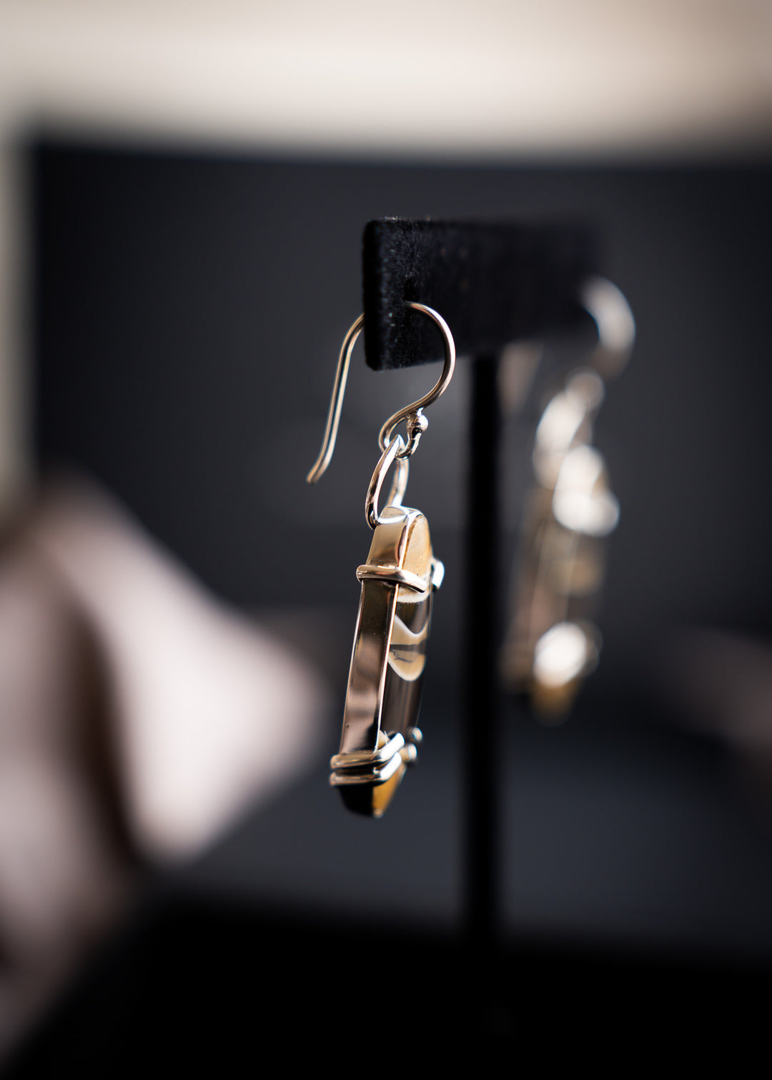 Fryite Jasper Oval Drop Earrings