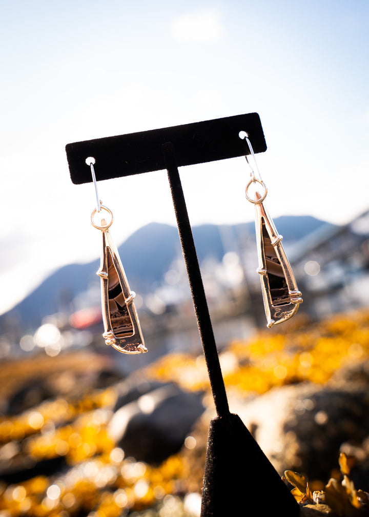 Fryite Jasper Long Teardrop Earrings