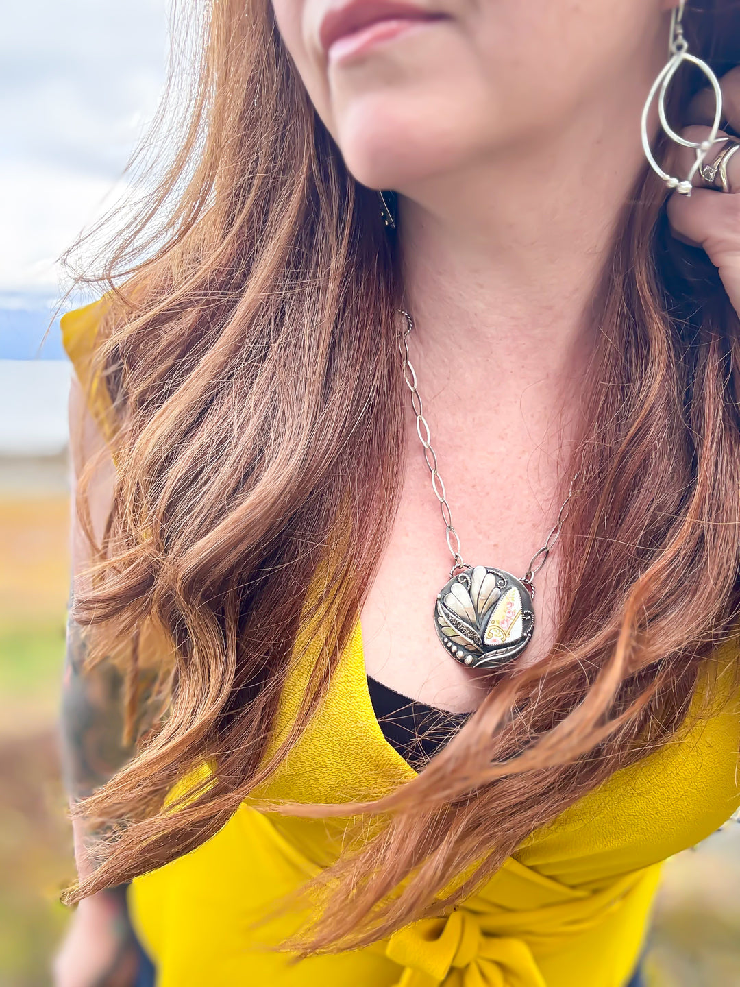 Violet's Soft Glow Heirloom Necklace