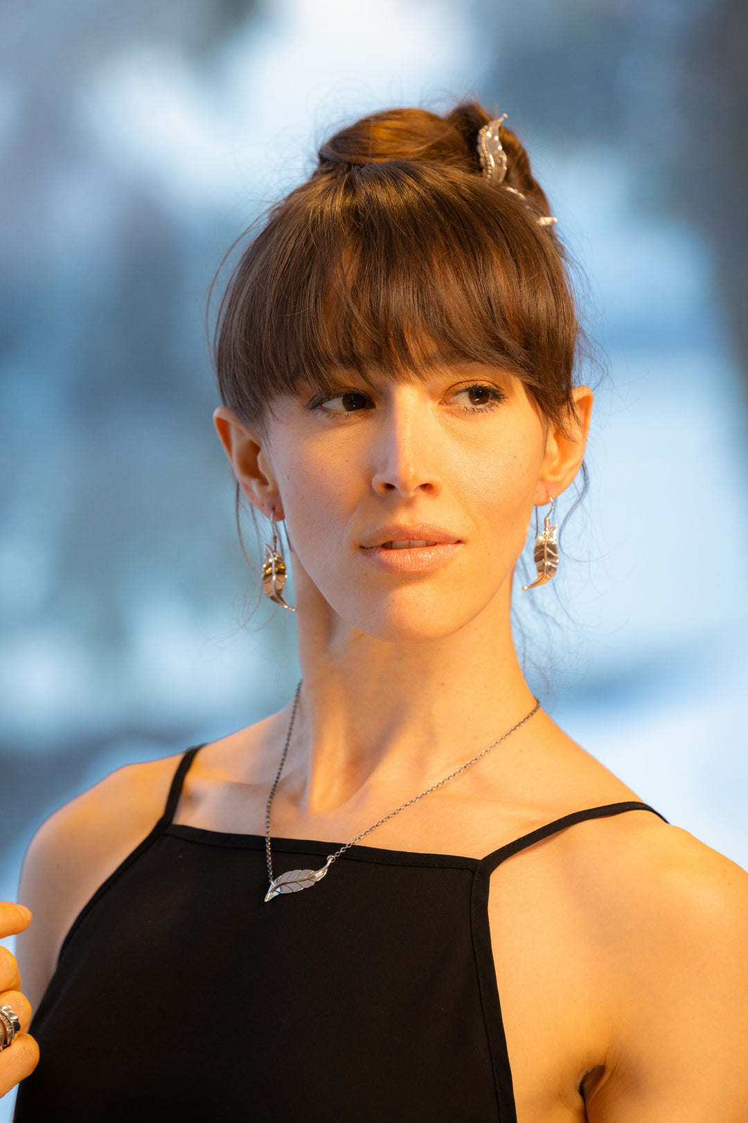 Whimsy Berry Leaf Earrings