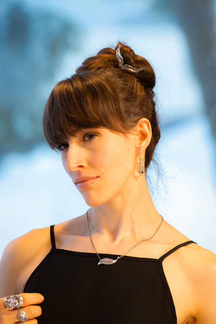 Whimsy Berry Leaf Earrings