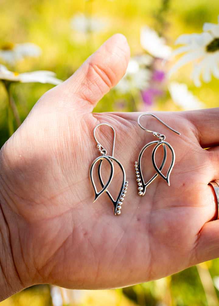 Wren | Sterling Silver Fairy Wing Earrings | Mewali Meadows