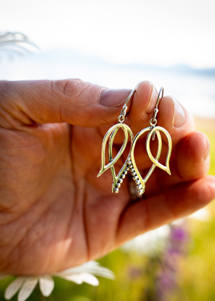 Wren | Sterling Silver Fairy Wing Earrings | Mewali Meadows